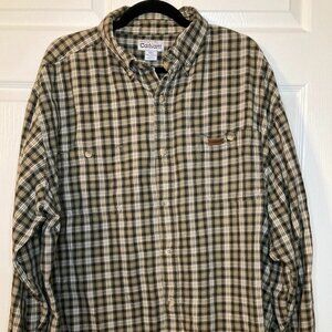 CARHARTT Mens 3XL Heavyweight Loose Fit Work Utility Long Sleeve Flannel Shirt